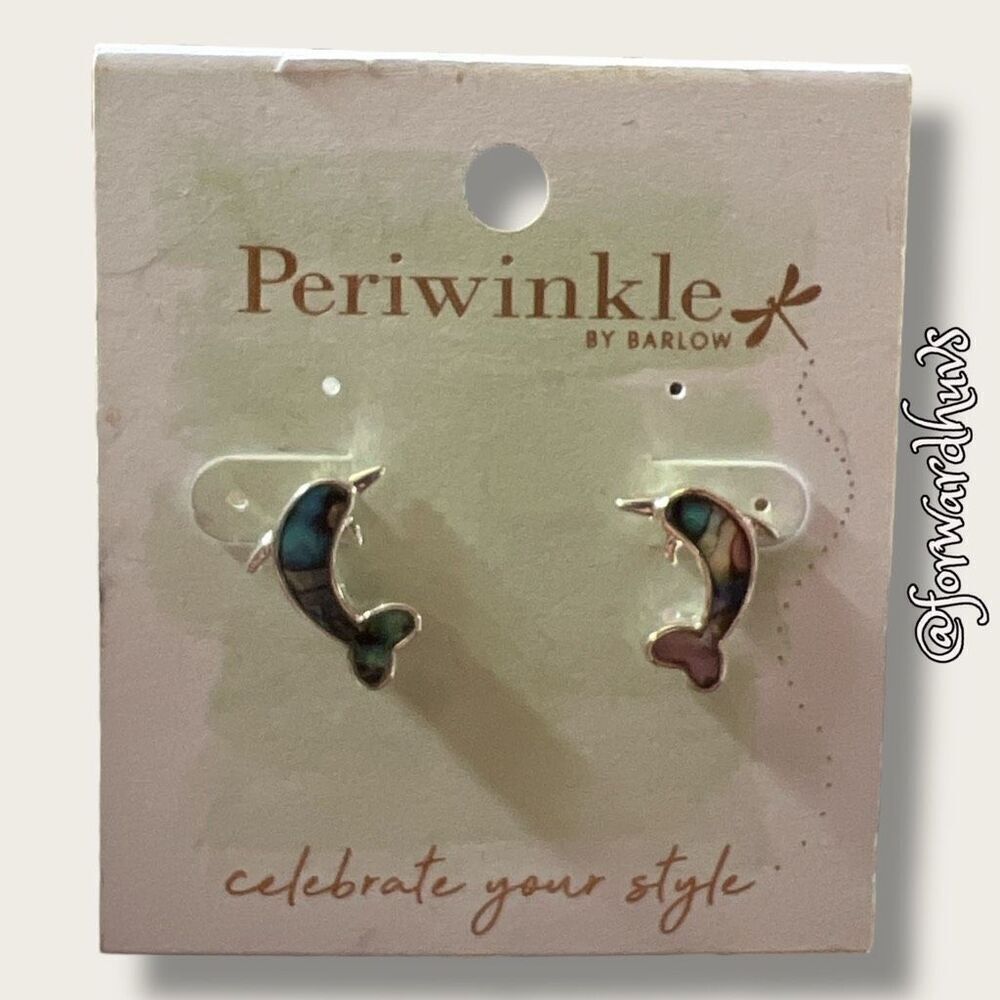 Periwinkle by Barlow Dolphin Earrings